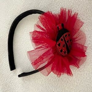 Little Lovebug Heart Ladybug Headband